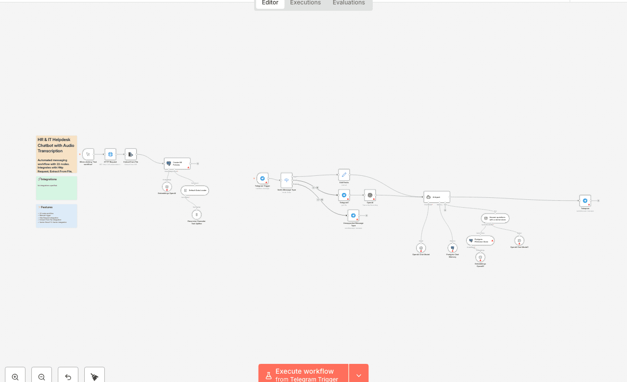 HR & IT Helpdesk Chatbot with Audio Transcription