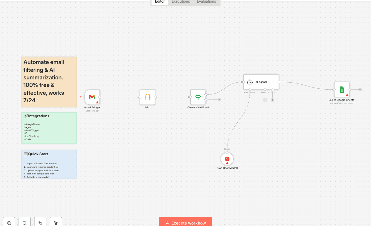 Automate email filtering & AI summarization. 100% free & effective, works 7/24