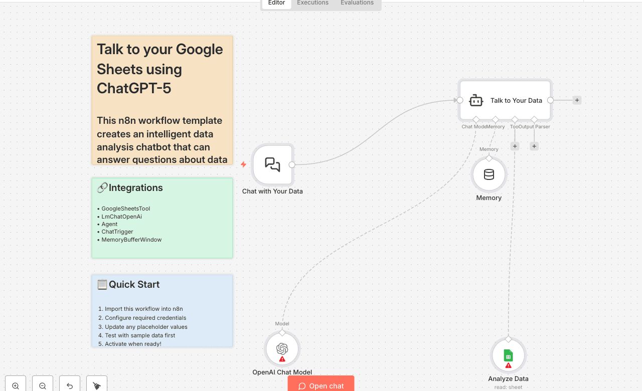Talk to your Google Sheets using ChatGPT-5